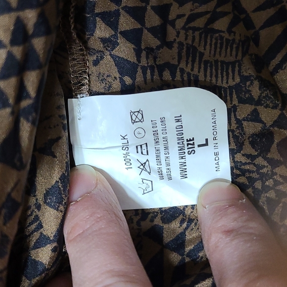 Humanoid Printed Silk Dress - Picture 6 of 7